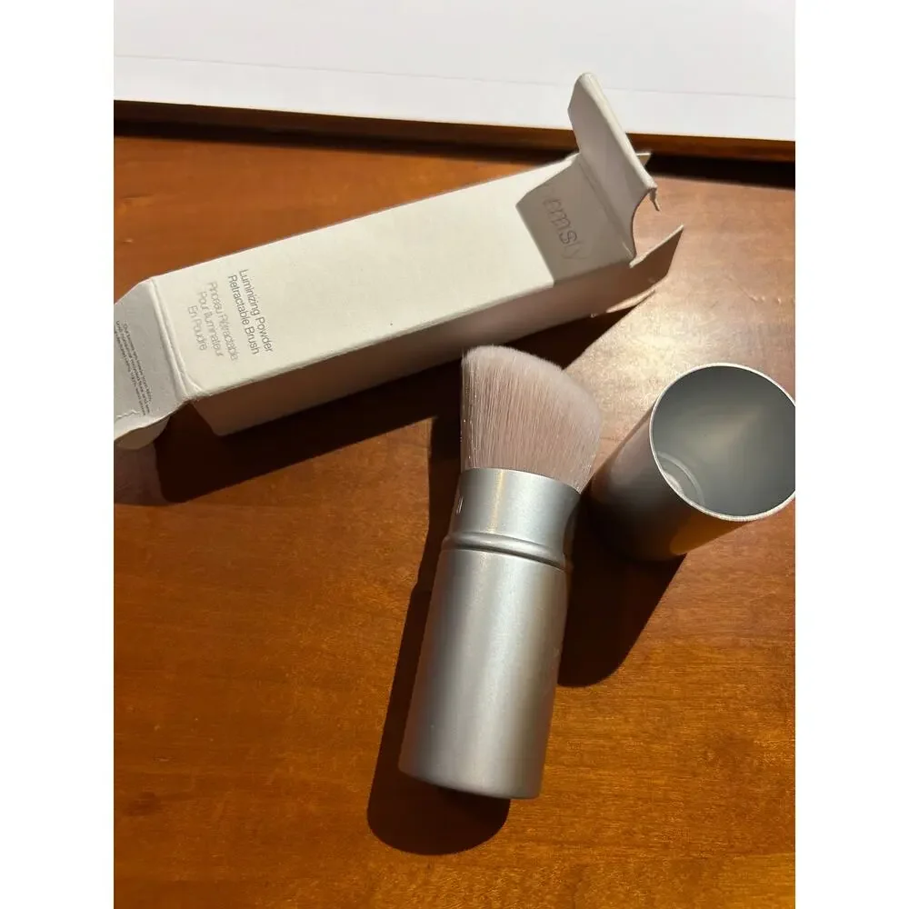 New RMS Beauty Luminizing Powder Retractable Brush Clean Beauty